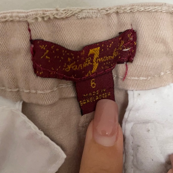 7 for all mankind khaki shorts - Picture 3 of 6